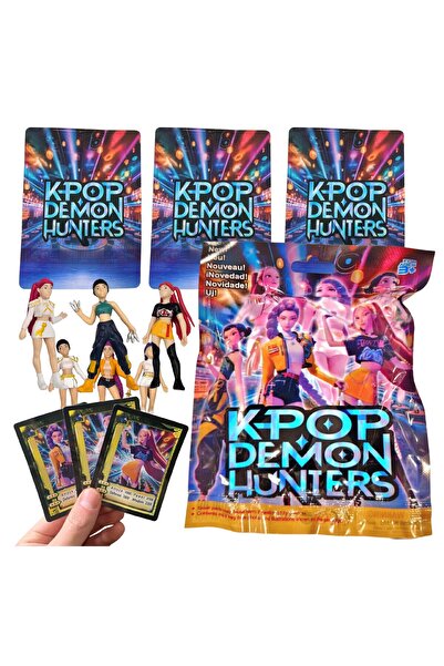 Other brand Geantă surpriză Demon Hunters Figurină Demon Hunters + 3 cărți