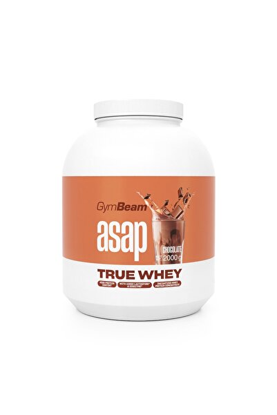 GymBeam Proteine ​​ASAP True Whey, 2000 g, ciocolată