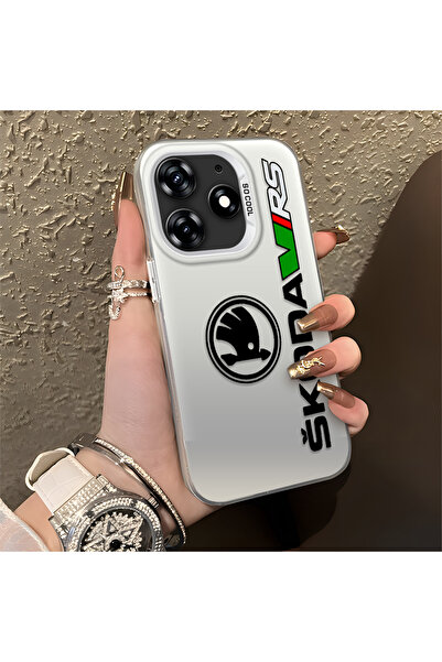 Hontinga حافظة صلبة رفيعة مضادة للسقوط بنمط AMG متوافقة مع هاتف Tecno Spark 1...