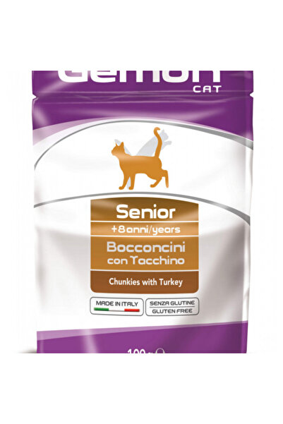 Gemon Pouch Carne de curcan pentru vârstnici Premium pisică Hrană 100g