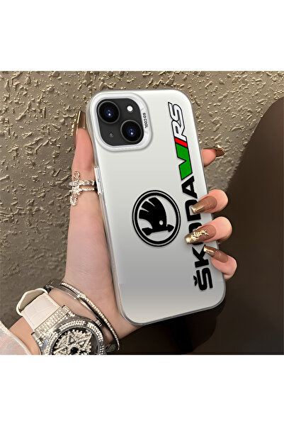 Hontinga iPhone 15 Plus/14 Plus ile Uyumlu AMG Desenli Anti Düşme İnce Sert K...