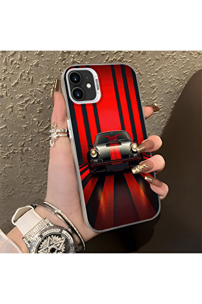 Hontinga حافظة صلبة رفيعة مضادة للسقوط بنمط السيارة الكلاسيكية متوافقة مع هات...