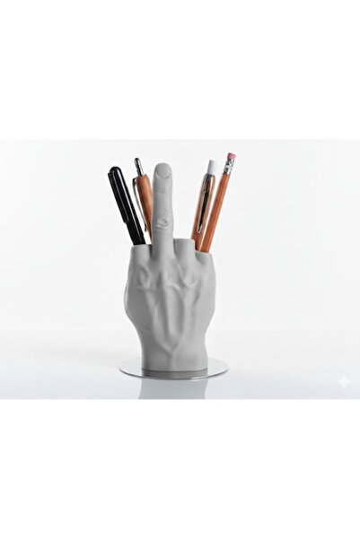 OEM Suport de birou amuzant, model de mână, culoare gri