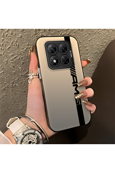 Hontinga حافظة صلبة رفيعة مضادة للسقوط بنمط AMG متوافقة مع Poco X7 5G