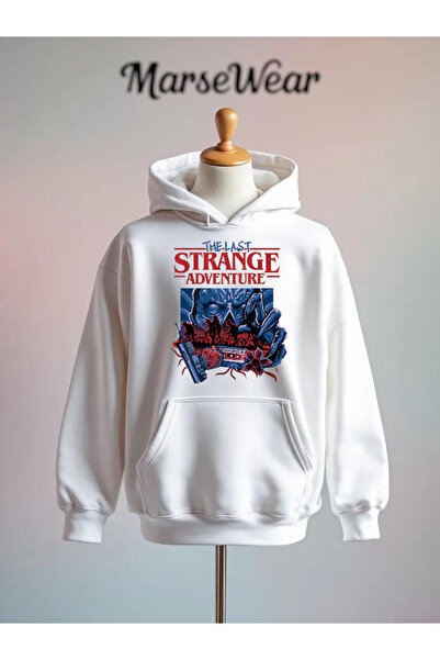 Vordevia سترينج أدفنتشر مطبوع سويت شيرت قطني 3 إبرة O قصة فضفاضة K بغطاء رأس