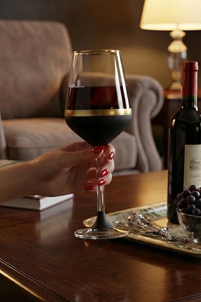 Paşabahçe Matte Black Gold 440080 Glass 6 Pieces 350 Cc