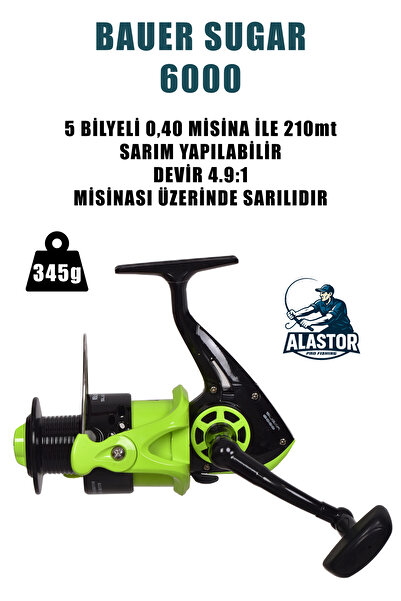 ALASTOR Риболовна макара Sugar 6000 с 5 сачмени лагера