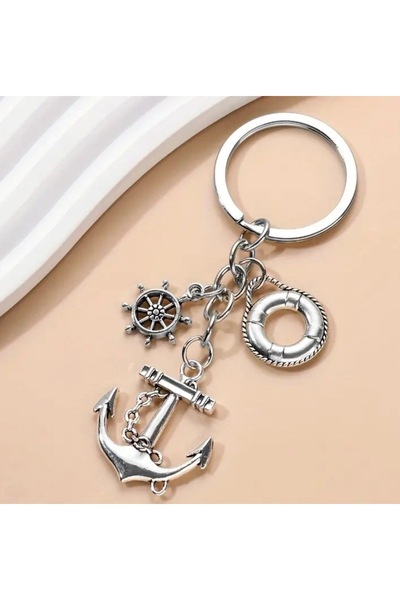 DeNors Marine Boat Anchor Keychain | Captain Sailor Keychain