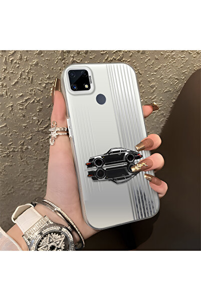 Hontinga حافظة صلبة رفيعة مضادة للسقوط بنمط عربة رياضية متوافقة مع هاتف Realm...