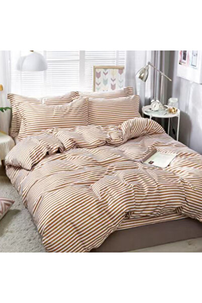 OEM Lenjerie de pat 230x250 pentru pat dublu 2 persoane, 4 piese, Bumbac sati...