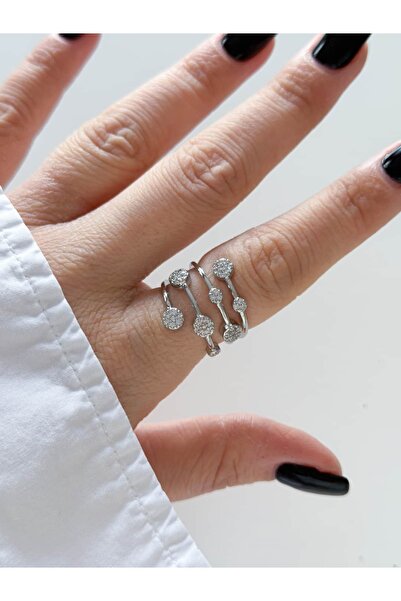 CHARMLUCKY Stone Spiral Ring