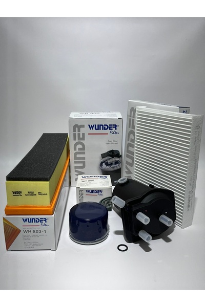 WUNDER Renault Clıo Symbol 2 1.5 Dci Filtre Bakım Seti 4Lü