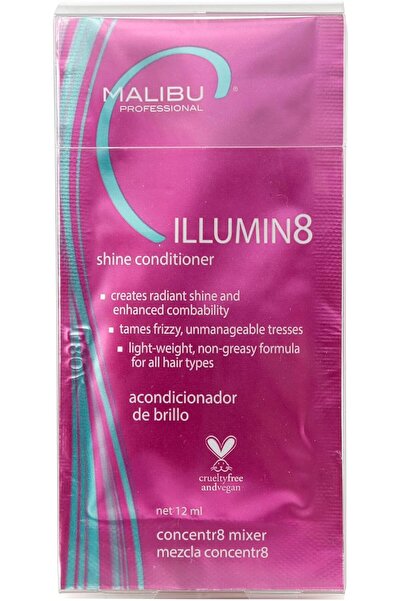 Malibu C بلسم مركز ILLUMIN8 Shine Conditioner للشعر، يمنحه لمعاناً وسهولة في ...
