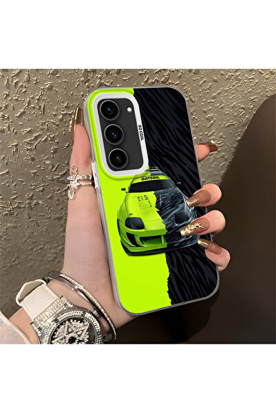 Hontinga حافظة صلبة رفيعة مضادة للسقوط بنمط لامبو متوافقة مع هاتف سامسونج جال...