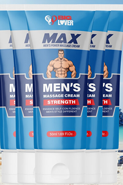 Big Lover Erkeklere Özel Büyütücülü Geciktiricili Bakım Kremi 50ml 5'li Set