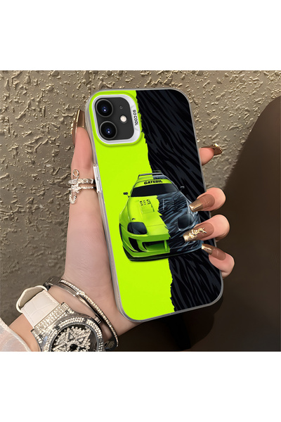 Hontinga حافظة صلبة رفيعة مضادة للسقوط بنمط لامبو متوافقة مع هاتف آيفون 12