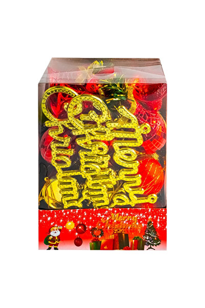 OEM Set of 28 Christmas Tree Globes, Red