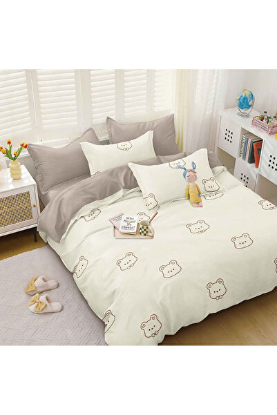 OEM Bed linen 230x250 for double bed 2 people, 4 pieces, Satin cotton, DREAM-...
