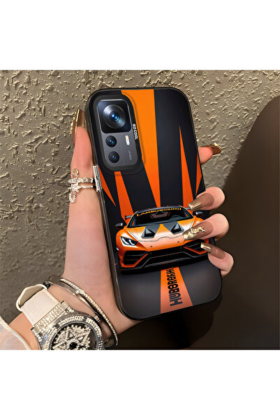 Hontinga حافظة صلبة رفيعة مضادة للسقوط بنمط لامبو متوافقة مع هاتف Mi 12T