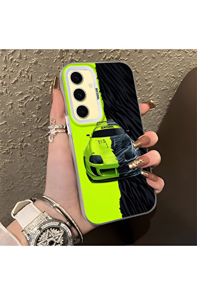 Hontinga حافظة صلبة رفيعة مضادة للسقوط بنمط لامبو متوافقة مع هاتف سامسونج جال...