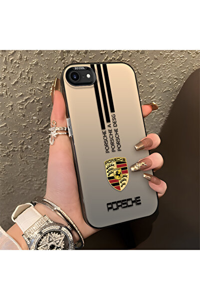 Hontinga iPhone 7/8/SE 2020 2022 ile Uyumlu Araba Rozeti Desenli Anti Düşme İ...