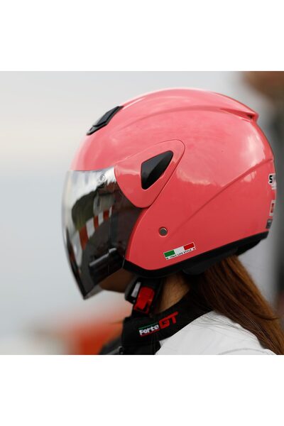 Sway SW 700 Pink Yarım Kask (FS-733)