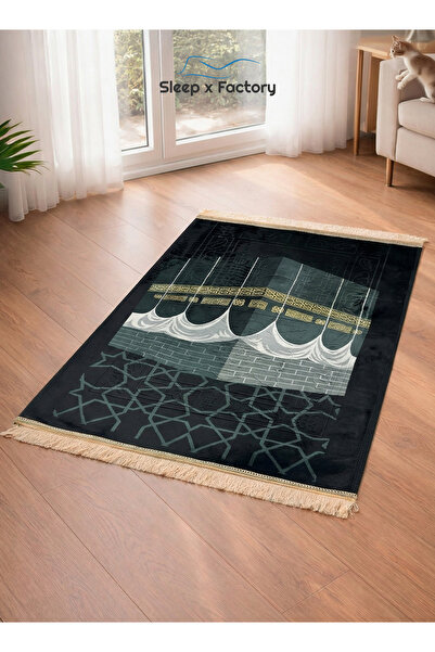 Sleep x Factory Prayer Rug – Padded Soft Velvet Prayer Mat 70 × 110 cm