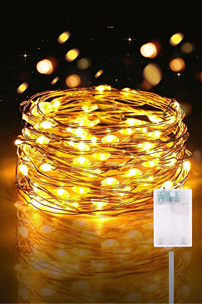 FOKUL Peri Led 3 Metre Günışığı Ramazan Bayramı Yılbaşı Ağacı Işığı Sarı Işık...