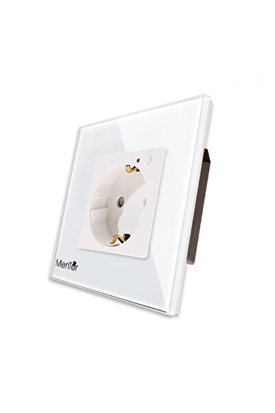 Mentor Priza simpla Smart wireless ES038 WiFi 16A monitorizare consum incastrata alba