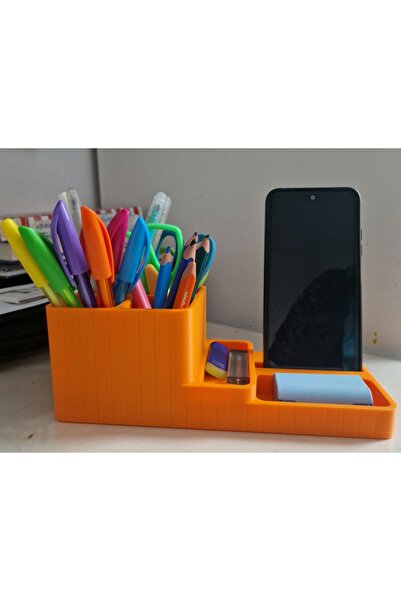 Cadouri3D Suport Accesorii Birou 3-în-1 – organizator printat 3D (telefon + p...