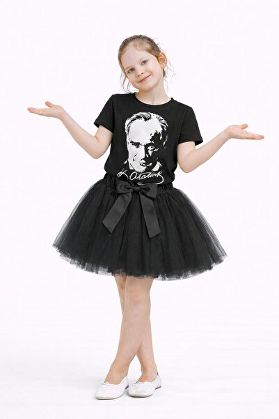 Kuraff Giyim 23 APRILIE 29 OCTOMBRIE FUSTĂ TUTU ȘI TRICOU PENTRU FETE DE SĂBĂ...