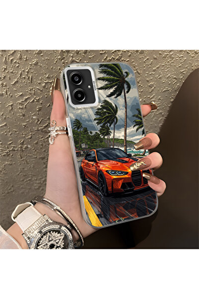 Hontinga حافظة صلبة رفيعة مضادة للسقوط بنمط السيارة الكلاسيكية متوافقة مع هات...