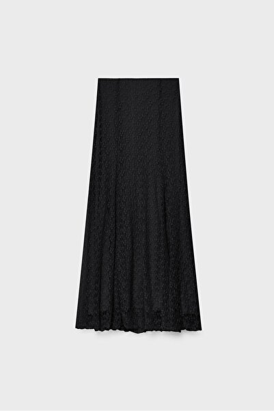 Stradivarius Lace midi skirt
