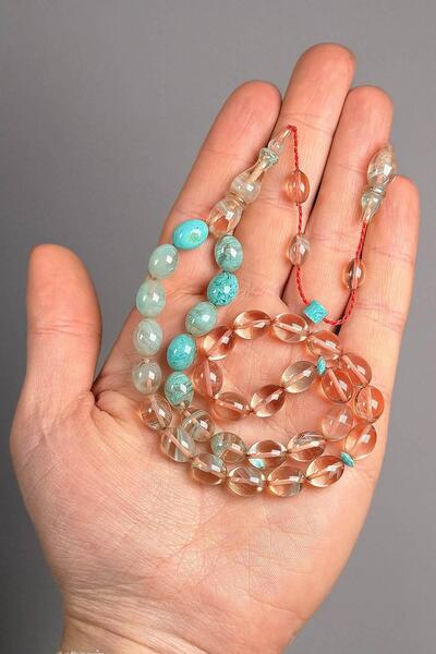 TESBİHKENTİ نظام مسبحة الصلاة العنبر الناري معنقدة