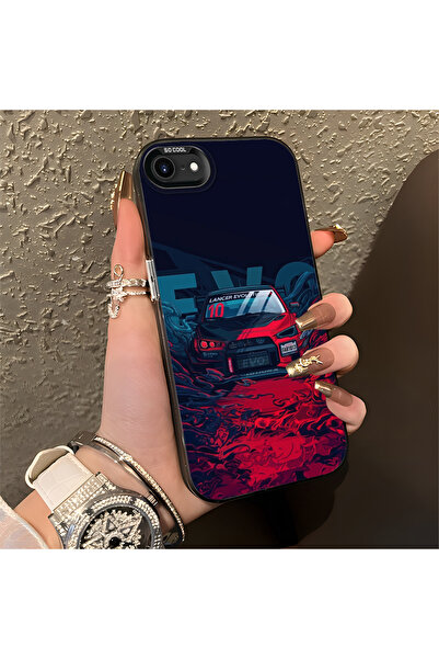 Hontinga iPhone 7/8/SE 2020 2022 ile Uyumlu klasik araba Desenli Anti Düşme İ...