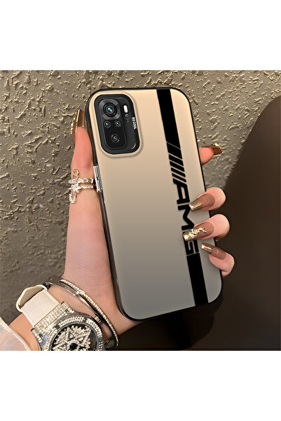 Hontinga حافظة صلبة رفيعة مضادة للسقوط بنمط AMG متوافقة مع هاتف Poco M5S