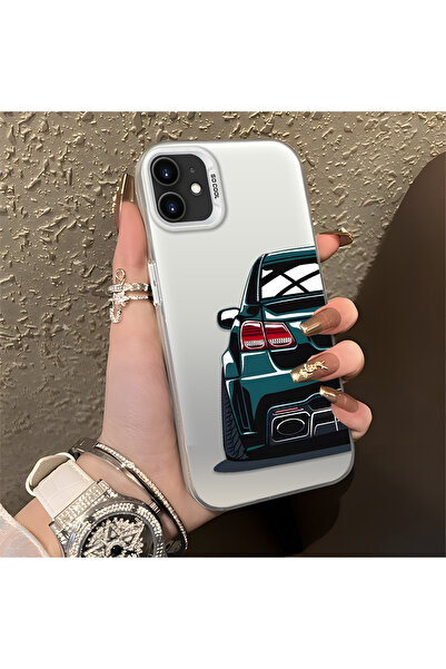 Hontinga حافظة صلبة رفيعة مضادة للسقوط بنمط السيارة متوافقة مع هاتف iPhone 12...