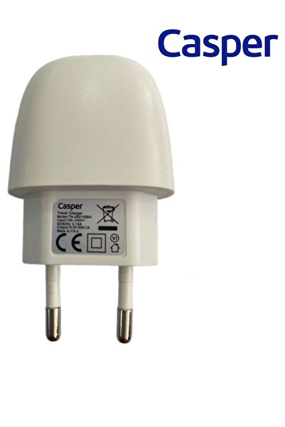CASPER ORİJİNAL Telefon tablet powerbank Şarj Adaptörü ( BEYAZ ) 5V 1A 1 Adet