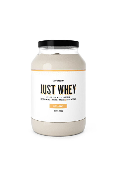 GymBeam Proteine ​​Just Whey, 2000 g, caramel sărat