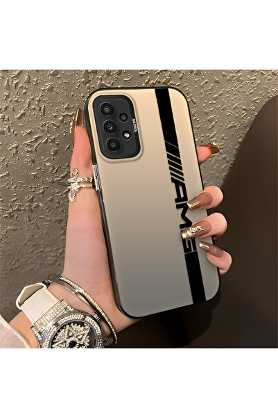 Hontinga حافظة صلبة رفيعة مضادة للسقوط بنمط AMG متوافقة مع هاتف سامسونج جالاك...