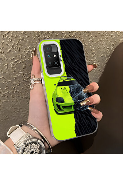 Hontinga حافظة صلبة رفيعة مضادة للسقوط بنمط لامبو متوافقة مع هاتف Redmi 10