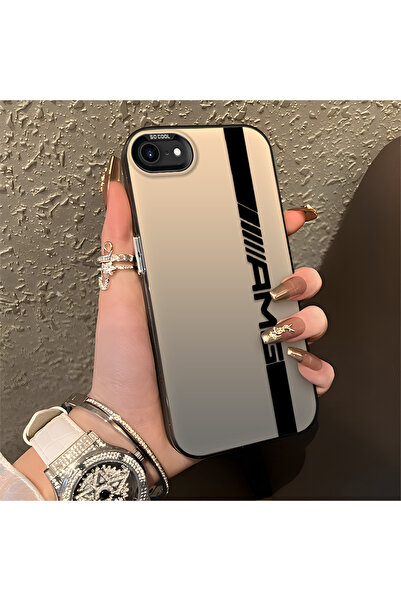 Hontinga حافظة صلبة رفيعة مضادة للسقوط بنمط AMG متوافقة مع هاتف iPhone 7/8/SE...