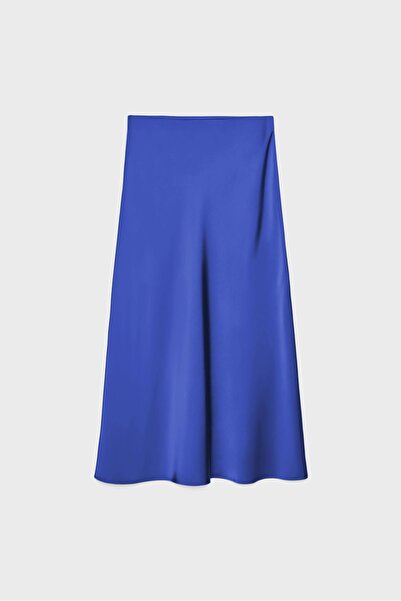Stradivarius Satin midi skirt
