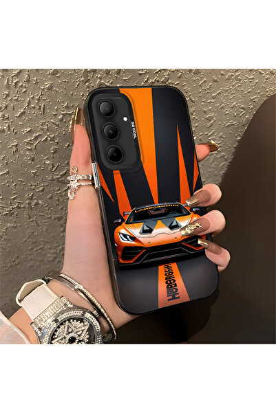 Hontinga حافظة صلبة رفيعة مضادة للسقوط بنمط لامبو متوافقة مع هاتف سامسونج جال...