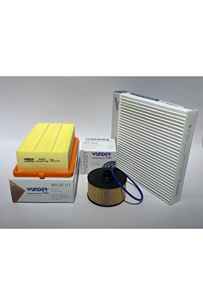 WUNDER Renault Clıo 1.0 Tce Filtre Bakım Seti 3Lü - Hava + Yağ F. + Polen