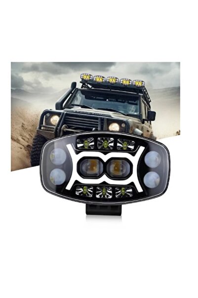 INELAG LED Car Projector, 2 Phases, White Yellow, 12V-24V, OFF ROAD