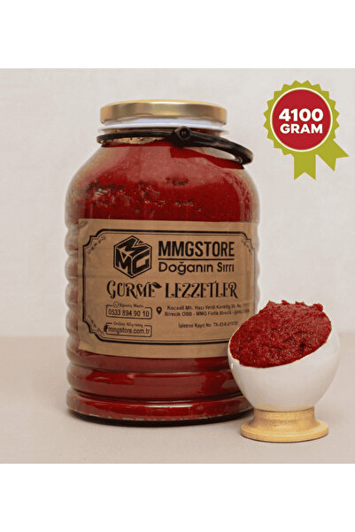 MMG Store Gurme Mmg Store Antep Tatlı Biber Salçası 4100 Gr Yoğun Kıvamlı Doğ...