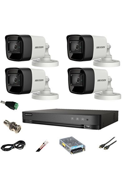 Hikvision Ultra Professional Video Surveillance System 4 Cameras Ultra HD 8MP 4K