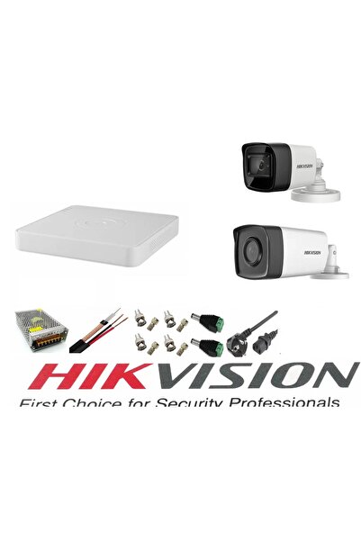 Hikvision Video Surveillance System 2 Cameras 5MP Turbo HD