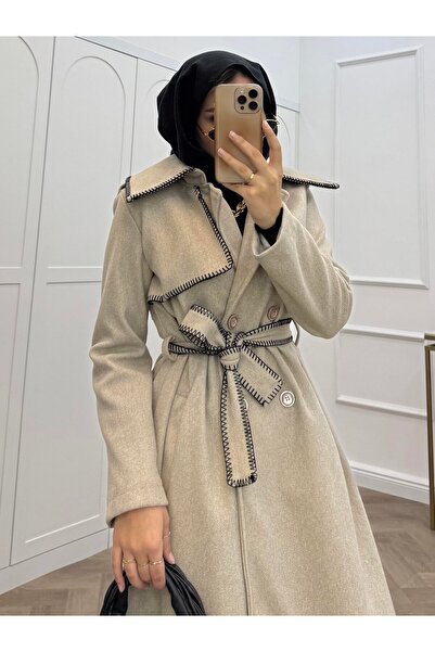 bezenstore YAKASI İP DETAYLI DÖRT DÜĞMELİ KABAN